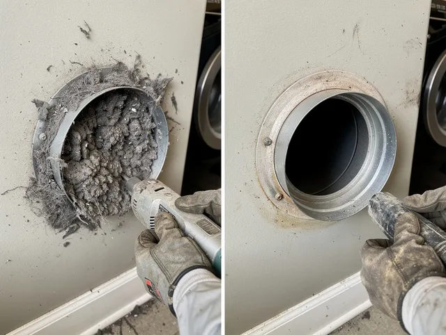 Professional clogged vent cleaning by New London Dryer Vent Cleaning in New London