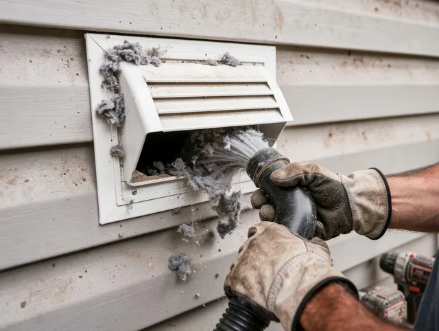 Professional dryer vent cleaning by New London Dryer Vent Cleaning in New London