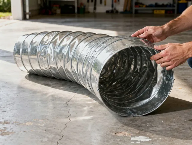 New London Dryer Vent Cleaning specialist using advanced equipment for thorough duct cleaning in New London