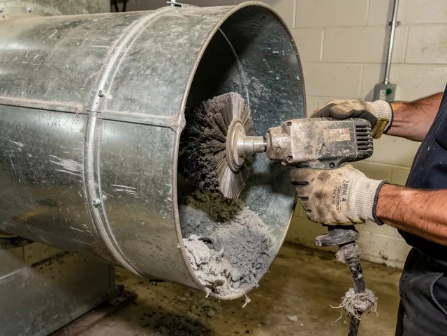 Industrial-grade dryer vent cleaning by New London Dryer Vent Cleaning in New London